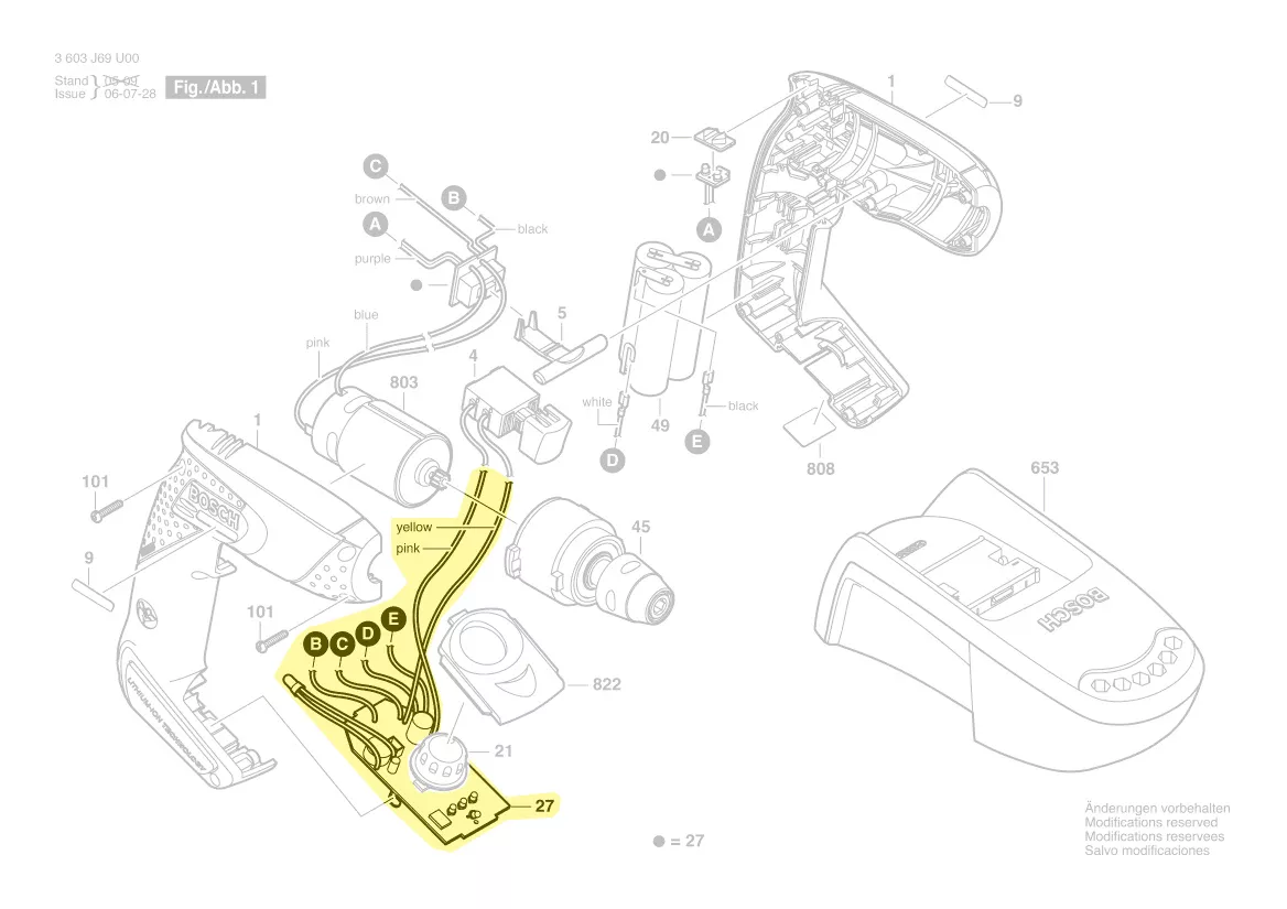 Module électronique réf. 2 609 199 092 BOSCH